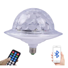 Світлодіодна обертаюча лампа RD-7202 з Bluetooth для вечірок ∙ Диско-куля з динаміком у патрон RD-7202