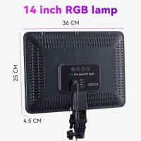 Прямокутна світлодіодна LED-лампа для фото та відео PL-36 ∙ LED-прожектор PL-36 з пультом для блогера та візажиста