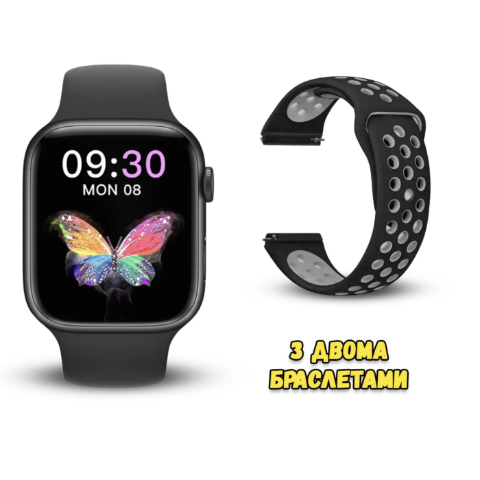 Смарт-годинник Smart Watch T55 з 2 ремінцями ∙ Розумний годинник Smart Watch T55 для сповіщень та фітнесу