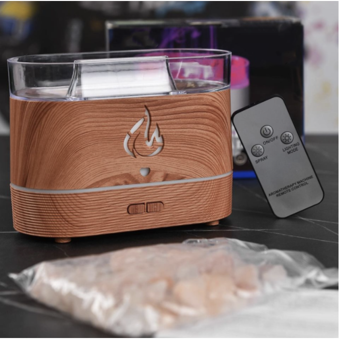 Зволожувач повітря з камінням Aroma Diffuser UV-1/FT-1928 з функцією зволоження ∙ Настільна соляна лампа Aroma Diffuser UV-1/FT-1928