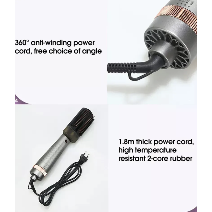 Расческа-фен Hair Steam Brush INFRARED+SPRAY HOTairCOMB 3в1 ∙ Випрямляч і фен Hair Steam Brush для волосся