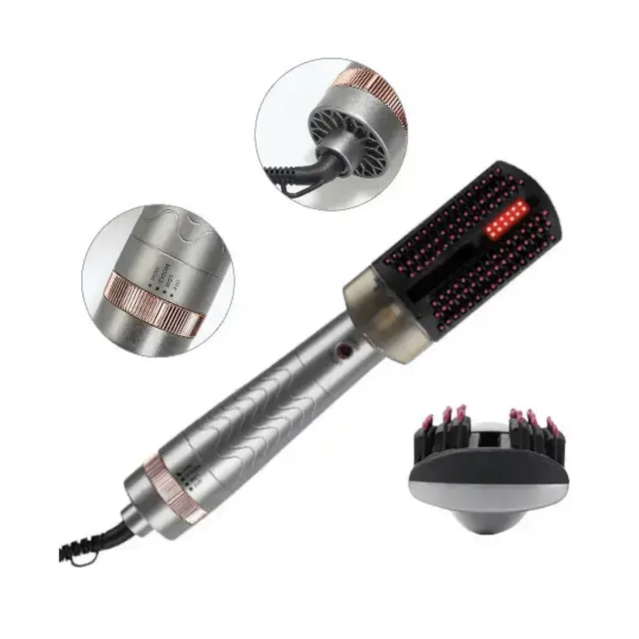Расческа-фен Hair Steam Brush INFRARED+SPRAY HOTairCOMB 3в1 ∙ Випрямляч і фен Hair Steam Brush для волосся