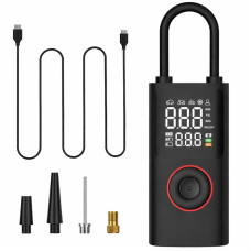 Автомобільний компресор акумуляторний з автовідключенням і Power Bank ATJ-005 • Портативний бездротовий насос із цифровим дисплеєм та LED-ліхтарем