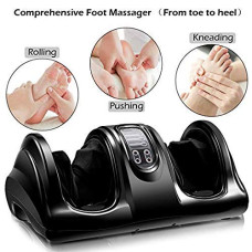 Універсальний електромасажер для ніг і стоп Shiatsu Foot Massager роликовий ∙ Електромасажер для стоп і литкових м’язів з пультом керування