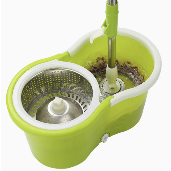 Швабра з відром обертове на 360° Rotary Mop Wash X ∙ Турбо-швабра 360° Rotary Mop Wash X з віджимом