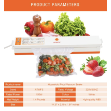Кухонний вакуумний упаковщик Vacuum Sealer Freshpack PRO ∙ Збереження свіжості упаковщик Vacuum Sealer та економія місця