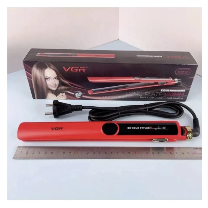 Щипці для волосся VGR V-518 з LED-дисплеєм ∙ Випрямляч VGR V-51 з турмаліновими пластинами