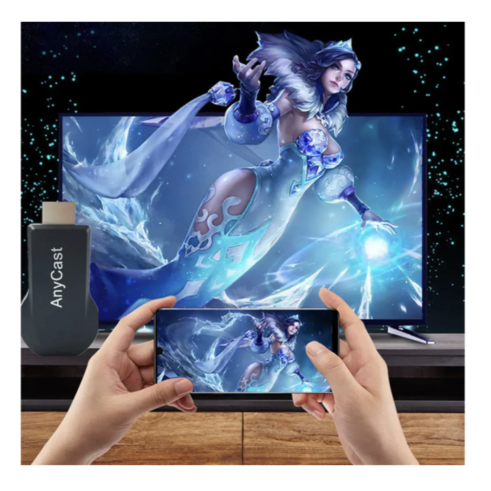 Бездротовий приймач для трансляції екрану AnyCast M9 Plus ∙ Медіаплеєр бездротовий AnyCast M9 Wi-Fi для ТБ для трансляції з телефону