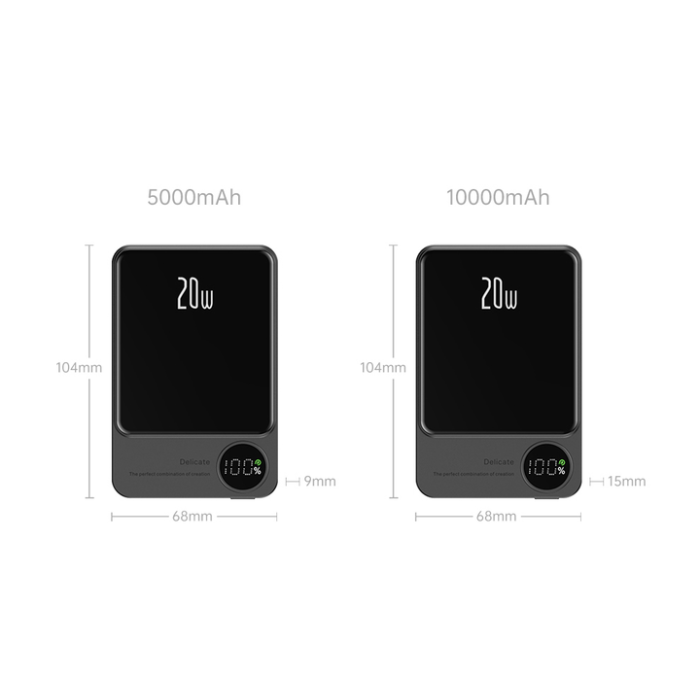 Портативний зарядний пристрій Power Bank Q9 5000 mAh ∙ Бездротовий повербанк з технологією Power Bank Q9 5000 mAh