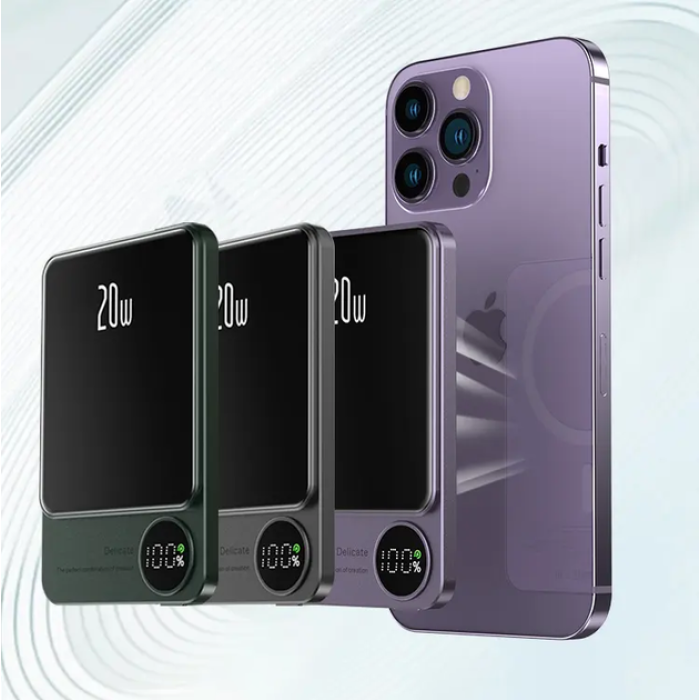 Портативний зарядний пристрій Power Bank Q9 5000 mAh ∙ Бездротовий повербанк з технологією Power Bank Q9 5000 mAh