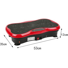 Віброплатформа для схуднення Minexo VIBRO SLIM SHAPER PRO RED з пультом ДУ та еспандерами ∙ Тренажер-віброплатформа VIBRO SLIM SHAPER PRO для занять спортом