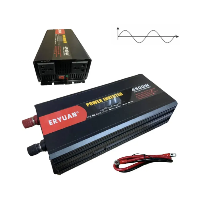 Перетворювач напруги AGM 12V → 220V 4500W чиста синусоїда з LCD-дисплеєм ∙ Перетворювач напруги AGM 12V → 220V 4500W чистий синус LCD