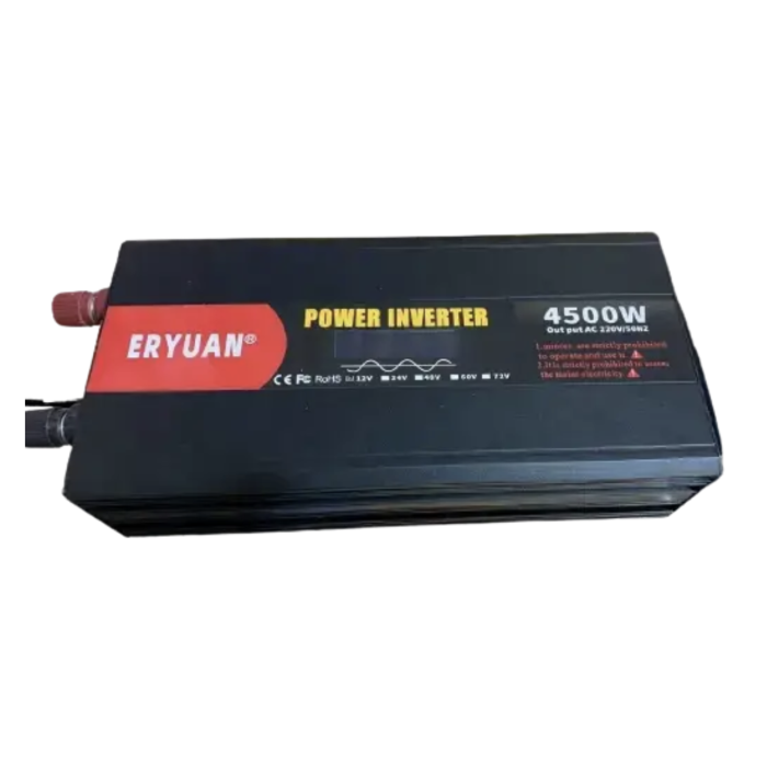 Перетворювач напруги AGM 12V → 220V 4500W чиста синусоїда з LCD-дисплеєм ∙ Перетворювач напруги AGM 12V → 220V 4500W чистий синус LCD