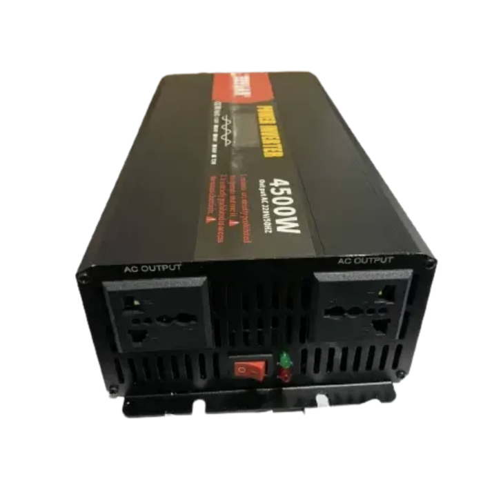 Перетворювач напруги AGM 12V → 220V 4500W чиста синусоїда з LCD-дисплеєм ∙ Перетворювач напруги AGM 12V → 220V 4500W чистий синус LCD