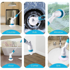 Щітка аккумуляторна ELECTRIC SPIN SCRUBBER 5в1, бездротовий електрощітка для прибирання ELECTRIC MA-1