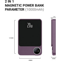 Бездротовий Power Bank MagSafe 20 000 mAh для телефону ∙ Зарядний пристрій Power Bank MagSafe 20 000 mAh