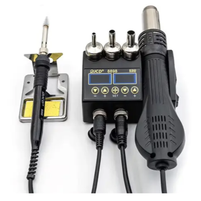 Паяльна станція Micro JCD 8898 80Вт з термофеном ∙ Цифровий паяльний набір Micro JCD 8898