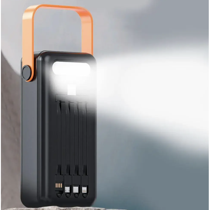 Power Bank SOLAR YM-636CX 80000 mAh з ліхтариком ∙ Портативний акумулятор YM-636C на сонячній батареї