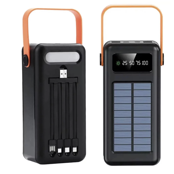 Power Bank SOLAR YM-636CX 80000 mAh з ліхтариком ∙ Портативний акумулятор YM-636C на сонячній батареї