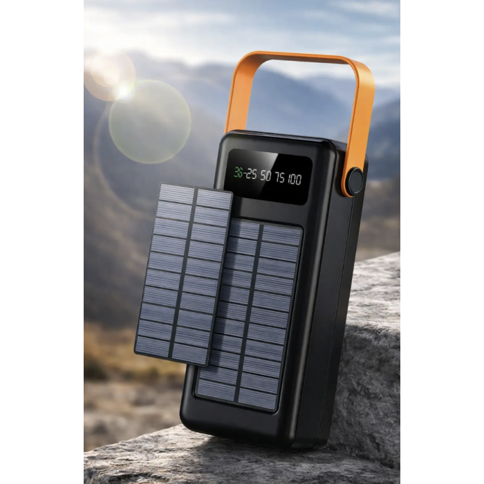 Power Bank SOLAR YM-636CX 80000 mAh з ліхтариком ∙ Портативний акумулятор YM-636C на сонячній батареї