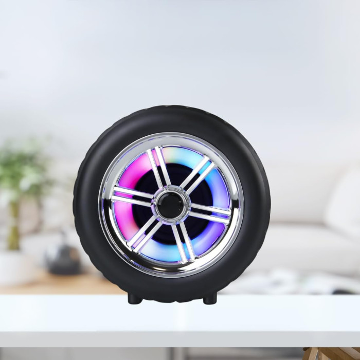 Бездротова Bluetooth колонка WSJAR L-024 портативна з RGB підсвічуванням і слотом TF ∙ Портативна Bluetooth-колонка WSJAR L-024 з LED-підсвічуванням