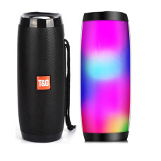 Bluetooth колонка вологостійка TG-157 Pulse з різнокольоровим підсвічуванням ∙ Портативна Bluetooth-колонка T&G TG-157 для дому
