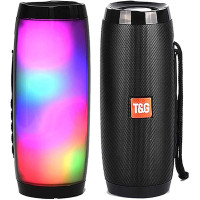 Bluetooth колонка вологостійка TG-157 Pulse з різнокольоровим підсвічуванням ∙ Портативна Bluetooth-колонка T&G TG-157 для дому