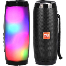 Bluetooth колонка вологостійка TG-157 Pulse з різнокольоровим підсвічуванням ∙ Портативна Bluetooth-колонка T&G TG-157 для дому