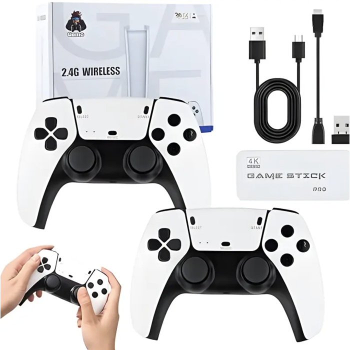 Ігрова приставка HDMI M15 Game Stick 4K 64GB ∙ Мініконсоль M15 з 20 000 іграми та бездротовими джойстиками