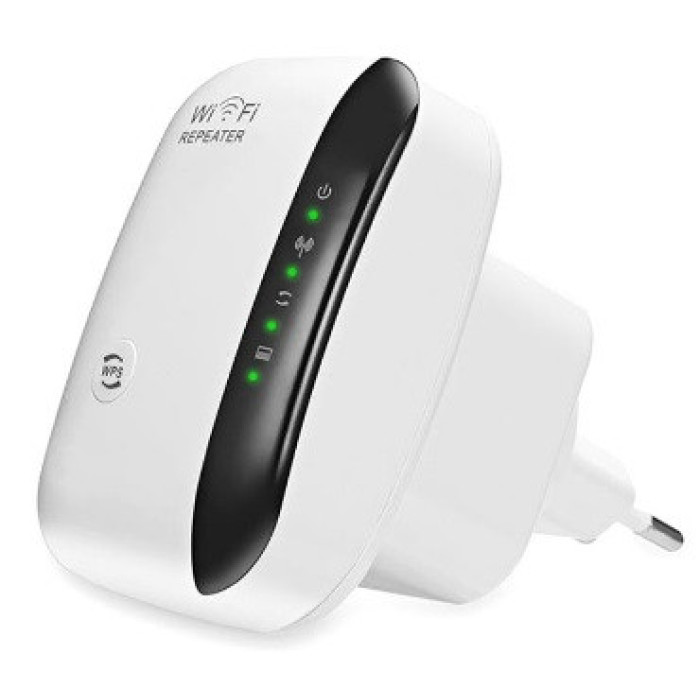 Бездротовий WI-FI репітер – підсилювач сигналу 802.11N/B/G 2dBi ∙ Розширювач діапазону WI-FI мережі в розетку