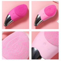 Електрична силіконова щітка Sonic Facial Brush Вібро - щіточка масажер для очищення шкіри обличчя та тіла