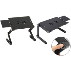 Столик - підставка для ноутбука з активним охолодженням Laptop Table T8 стіл-трансформер + 2 кулери