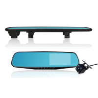 Відеореєстратор - дзеркало Dvr L9000 Full HD Автомобільний реєстратор із двома камерами