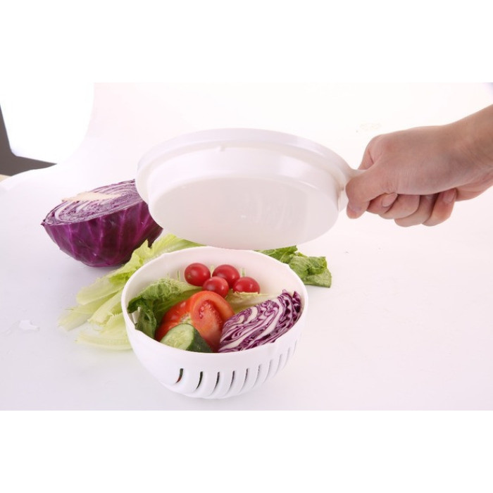 Салатниця - овочерізка Salad Cutter Bowl для швидкої шаткування овочів та салатів