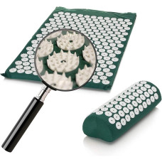 Акупунктурний масажний килимок з валиком-подушкою для голови