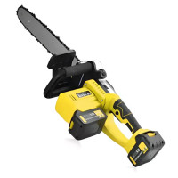 Акумуляторна ланцюгова пила Electric SAW 16"з 2 акумуляторами жовта • Бездротова електропила Electric SAW 16 дюймів для саду та розпилювання деревини жовта