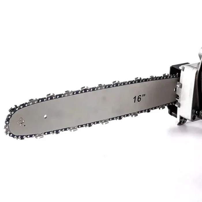 Акумуляторна ланцюгова пила Electric SAW 16"з 2 акумуляторами жовта • Бездротова електропила Electric SAW 16 дюймів для саду та розпилювання деревини жовта