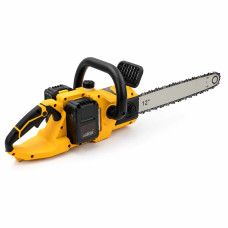 Акумуляторна ланцюгова пила Electric Saw DT-1291 16"з 2 акумуляторами жовта • Електропила по дереву Electric Saw DT-1291 з шиною 16 дюймів і двома АКБ жовта