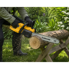 Акумуляторна ланцюгова пила Electric Saw DT-1291 16"з 2 акумуляторами жовта • Електропила по дереву Electric Saw DT-1291 з шиною 16 дюймів і двома АКБ жовта