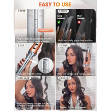 Автоматична плойка для волосся Hair Curler-Bella для локонів і кучерів • Стайлер для завивки волосся Hair Curler Bella з 3 температурними режимами 170–210°C