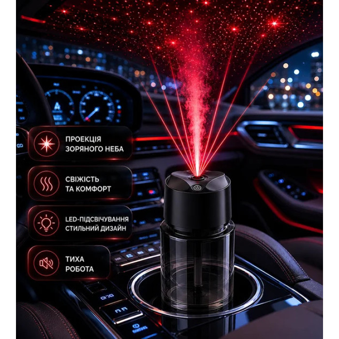Автомобільний ароматизатор Starry Sky XT056 • Аромадифузор «зоряне небо» для авто, салону, дому та робочого простору