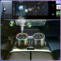 Автомобільний ароматизатор XT015 чорний з RGB-підсвіткою • Аромадифузор «зоряне небо» для авто, дому, офісу та салону машини