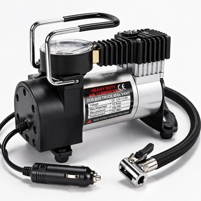 Автомобільний компресор 12V Air pump AND XL-823 для шин • Портативний насос від прикурювача для авто, позашляховика, мікроавтобуса