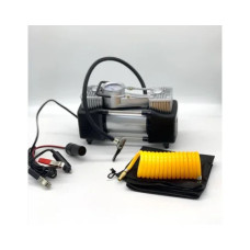 Автомобільний компресор двопоршневий Air Compressor 12V 628-4x4 • Електричний насос для шин від прикурювача 12 В з манометром для автомобіля, позашляховика, кросовера і дороги
