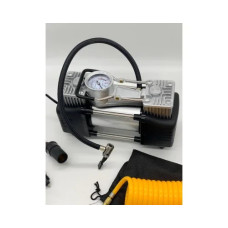 Автомобільний компресор двопоршневий Air Compressor 12V 628-4x4 • Електричний насос для шин від прикурювача 12 В з манометром для автомобіля, позашляховика, кросовера і дороги