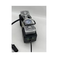 Автомобільний компресор двопоршневий Air Compressor 12V 628-4x4 • Електричний насос для шин від прикурювача 12 В з манометром для автомобіля, позашляховика, кросовера і дороги