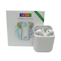 Бездротові навушники i18 TWS • Bluetooth навушники i18 TWS з мікрофоном, сенсорним керуванням і зарядним кейсом