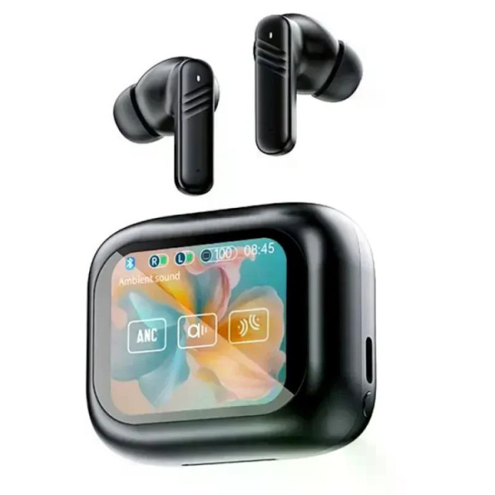 Бездротові навушники LX10 TWS • TWS-навушники LX10 Earbuds Bluetooth 5.4 з LED-дисплеєм, ANC та ENC