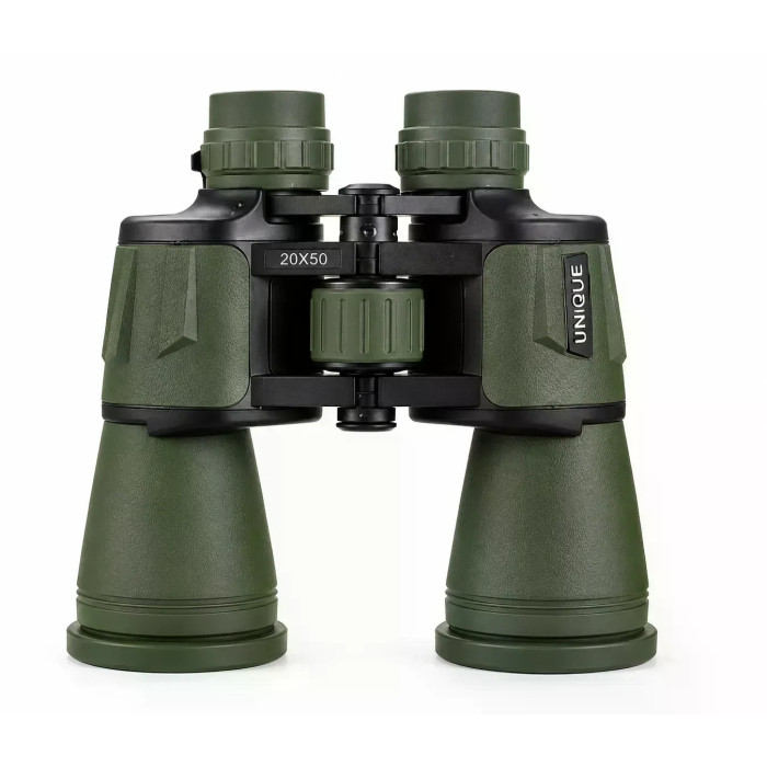 Бінокль UNIQUE UN-3002 20×50 із центральним фокусуванням для далеких спостережень • Туристичний бінокль UNIQUE UN-3002 з 20-кратним збільшенням і об’єктивами 50 мм