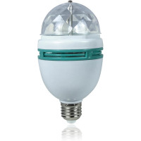 Диско лампа Ball RHD-15 LY 399 • Світлодіодна обертова диско-лампа Ball RHD-15 LY 399 E27 RGB для вечірок і свят